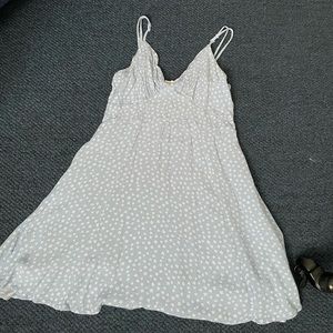 Flowy blue flowered dress